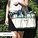 GardenHOME™ Garden Tool Set 7 Piece All-in-One- 5 Sturdy Stainless Steel Tools, Heavy Duty Folding Stool, Detachable Canvas Tool Bag