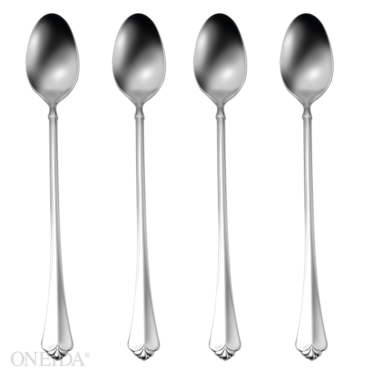 Oneida Juiliard Fine Flatware Set, 18/10 Stainless, Set of 4 Iced Tea