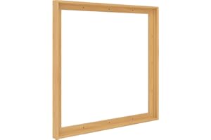 Pixy Canvas 8x8 inch Floater Frame for Canvas Paintings. 12 Colors. Floating Frame fits 5/8", 3/4" & max 7/8" Deep Stretched Canvas & Wood Panels (Light Maple, 8 x 8 in)