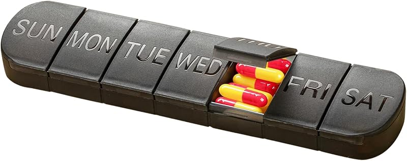 Selcouth Yyds Pill Boxes 7 Day 1 Time a Day for Medication Vitamins