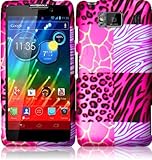 For Motorola Droid Razr Maxx HD XT926M Hard Design Cover Case Pink Exotic Skins Accessory