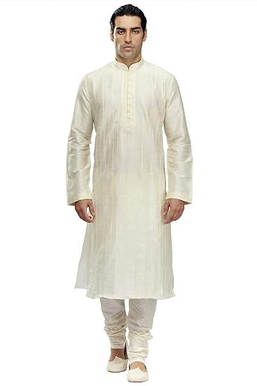 Men's Blended Kurta & Churidar Set (S951995)