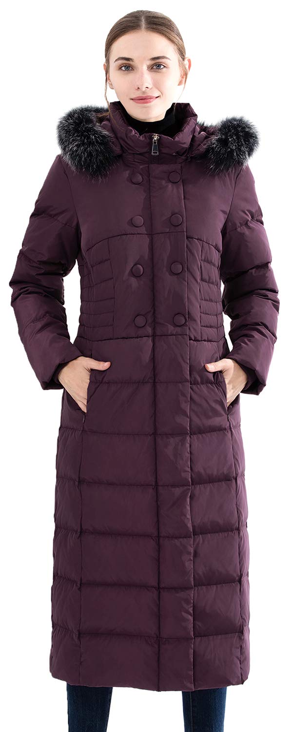 Bena Valuker Women's Hooded Thckened Long Down Jacket Wnter Down 1 thumbnail image