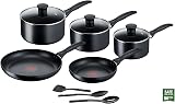Tefal Induction G155S844 Non-Stick Cookware Set 8 Pieces Black Aluminium