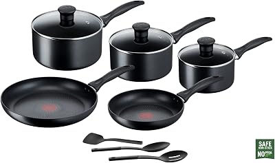 Tefal Induction G155S844 Non-Stick Cookware Set 8 Pieces Black Aluminium