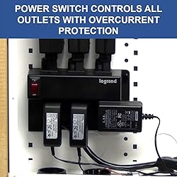 Legrand - OnQ Media Enclosure Power Strip, Half