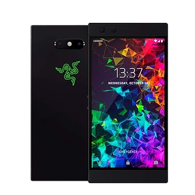 Razer Phone 2 (New): Unlocked Gaming Smartphone &ndash; 120Hz QHD Display &ndash; Snapdragon 845 &ndash; Wireless Charging &ndash; Chroma &ndash; 8GB RAM - 64GB - Satin Black