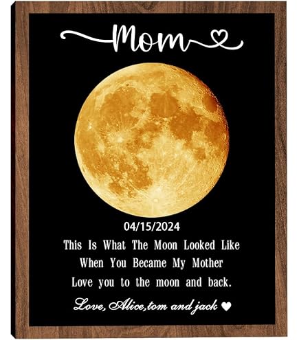Personalized Moon Phase by Date Night Light,mother’s Day Birthday Gift Personalized Moon Phase by Date Night Light,mother’s Day Birthday Gift
