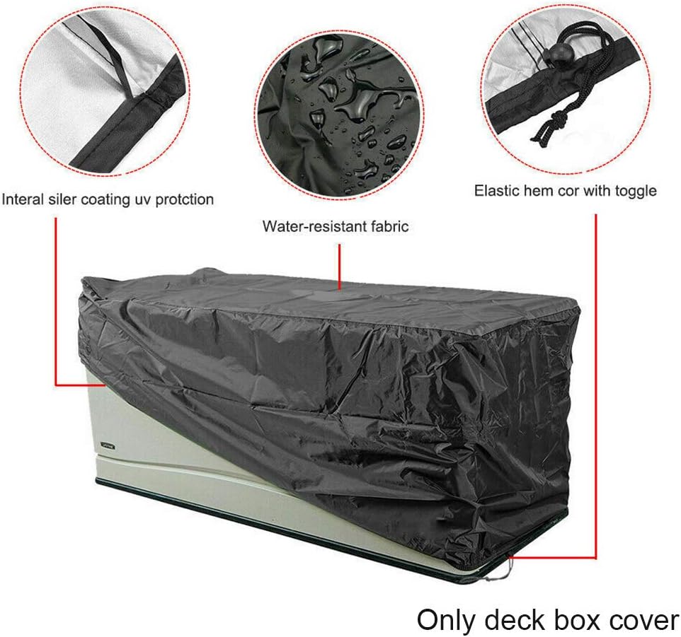 CALIDAKA Patio Deck Box Cover, Storage Box Cover to Protect Large Deck Boxes, Garden Furniture Protective Quick Open Outdoor Waterproof Durable : Garden & Outdoor