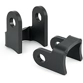 Universal Shock Mount - 3&rdquo;Shock Bracket &ndash; 6mm HRP&amp;O Steel, 1/2" Bolt Hole | Fits 1.75"&ndash;3" Tube - 2 Pack