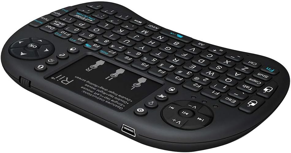 O15fuqiJHO Portable Ergonomic Mini Ergonomic Wireless 92 Keys Bluetooth Keyboard with Touchpad