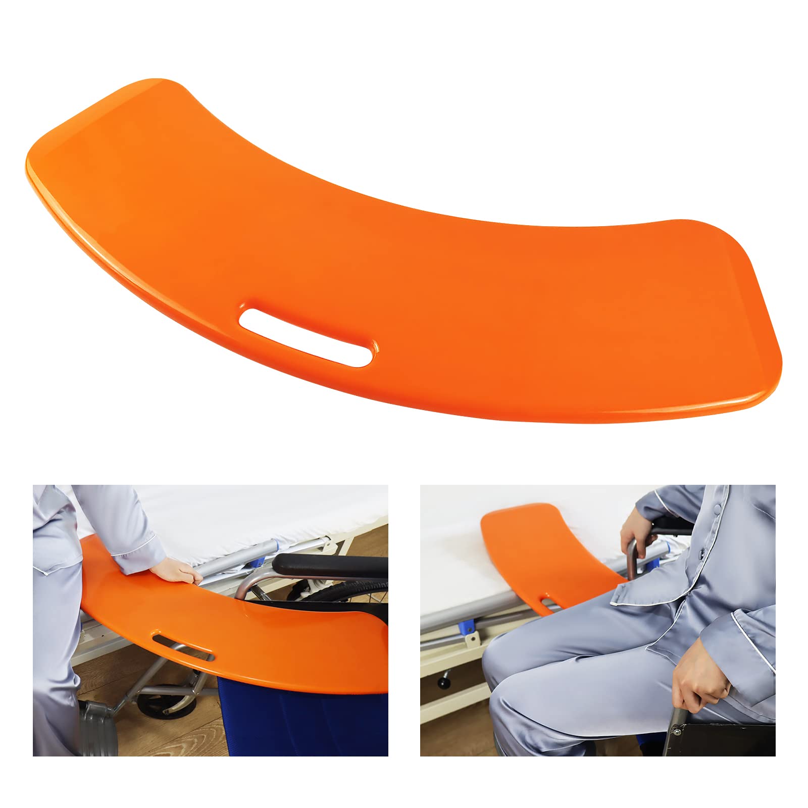 LOSCHEN Transfer Board, Patient Slide Assist Device for Transferring Patient or Handica from Wheelchair to Bed, Toilet, Tub, Car - Slide Board with A Handle