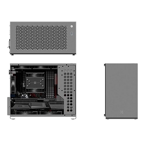MATX Case ZZAW B3, Aluminum PC Case Desktop DIY, Computer Case