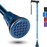 REHAND Walking Cane - Foldable, Adjustable, Collapsible Walking Canes for Men &amp; Women, Heavy Duty All Terrain Tip, with Travel Bag | Walking Sticks for Seniors &amp; Adults