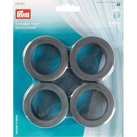 Amazon De 8 Vorhangosen Click 40 Mm Schwarz Matt