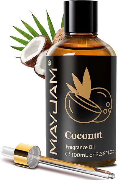 MAYJAM Coconut Fragrance Oil 100ML with Glass Dropper Diffuser Oil