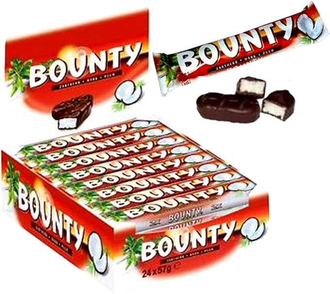 Mars Bounty Dark Twin Chocolate Bar 57g Pack of 24 Amazon.co.uk Grocery