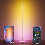 Govee RGBIC Floor Lamp Gold LED Corner Lamp Alexa Matter 16M Colors 85 Modes
