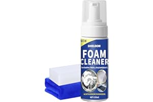 SHIELDOM Multifunctional Interior Foam Gentle Stain Cleaner for Seat, Carpet & Dashboard Any Suface Multi Purpose Deep Cleaner for Car & Home Upholstery Leather, Fabric, Plastic -5Oz/150ML