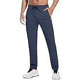 WENRONSTA Men's Lightweight Hiking Pants Quick Dry Water Resistant Breathable Athletic Running Jogger Track Active Sweatpants