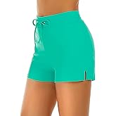 Tournesol Women's Swim Shorts High Waisted Bathing Suit Bottoms Swimsuit Tankini Boy Shorts with Liner