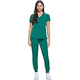 Natural Uniforms Womens Essential Cool Stretch Jogger Scrub Set with Regular and Petite Sizes