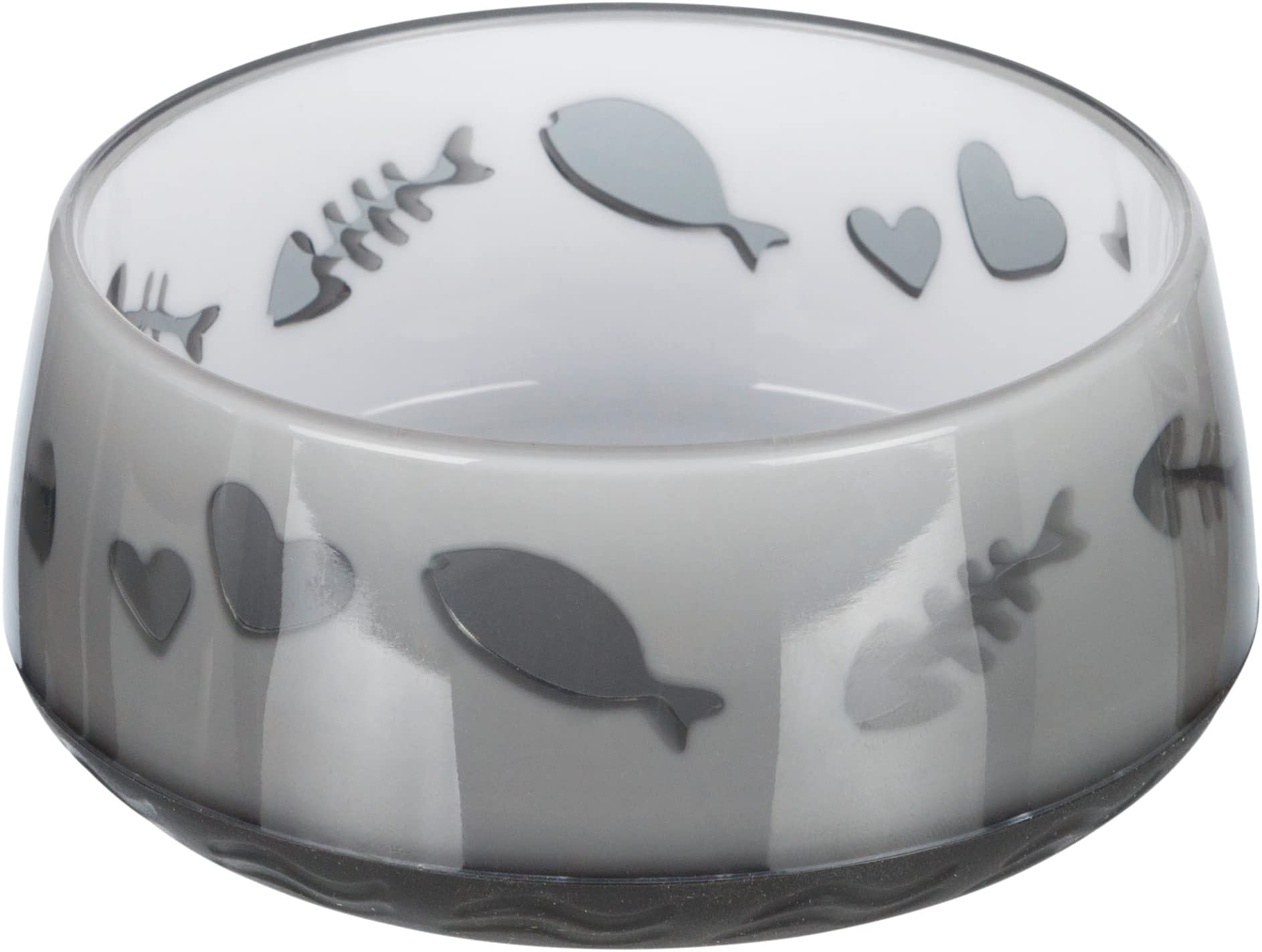 Trixie Plastic Lovely Cat Bowl, 0.3 Litre, Pack of 1(assorted colors)