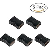 HDMI to HDMI Adapter, VANDESAIL 5 Pack HDMI Coupler Female to Female Extender Connector 1080P