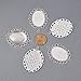 PH PandaHall Pendant Trays Set Wedding Bouquet Photo Charms Antique Silver Memory Charm Pendant Bezels Cabochon Blanks Settings 30x40mm Oval Glass Cabochon for Jewelry Making Wedding Graduation 5Sets