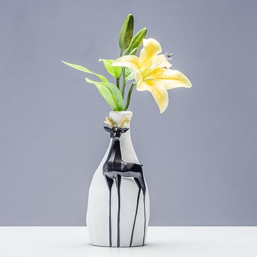 Wkaijco Decorazione Composizioni Floreali Moderni Semplici Fiori Secchi Alci Vasi Casa Stanza Tavolo Da Pranzo Mobile Tv Decorativo Vivente B Amazon It Casa E Cucina