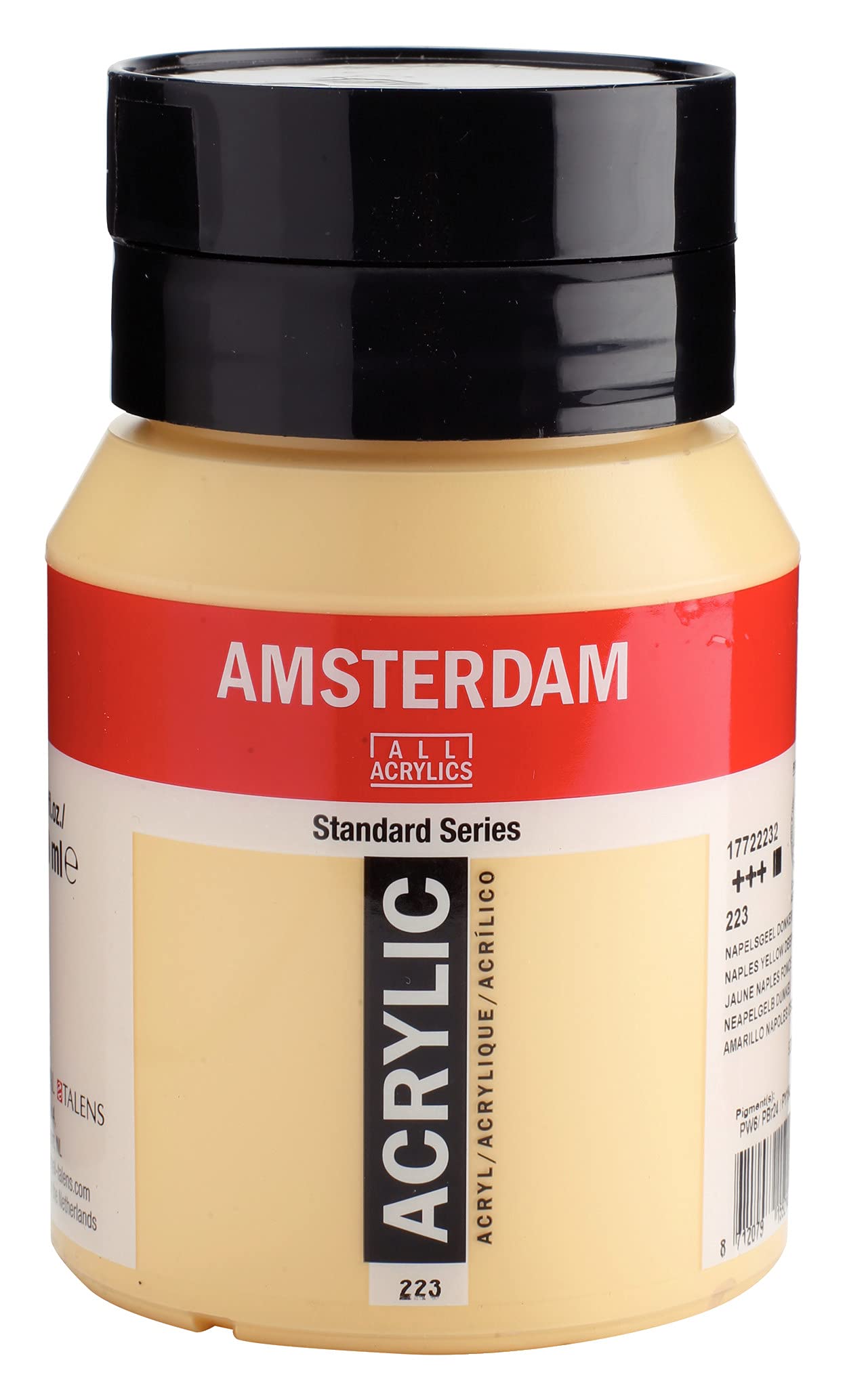 Amsterdam Standard Series Acrylic Jar 500 ml Naples Yellow Deep 223 (17722232)