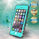 EFFUN iPhone 8/iPhone 7 Waterproof Case, Dottie Style IP68 Certified Underwater Cover Waterproof Shockproof Dustproof Dirtproof Snowproof Full Sealed iPhone Case (4.7 inch) Aqua Blue