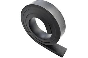 TEKDOE 3/4 Inch Thick Neoprene Rubber Strips and Heavy-Duty Solid Rubber Rolls, Sheet for DIY Gasket, Warehouse, Pads, Seals, Weather Stripping, Flooring (2 Inch Wide, 5 Feet Long)