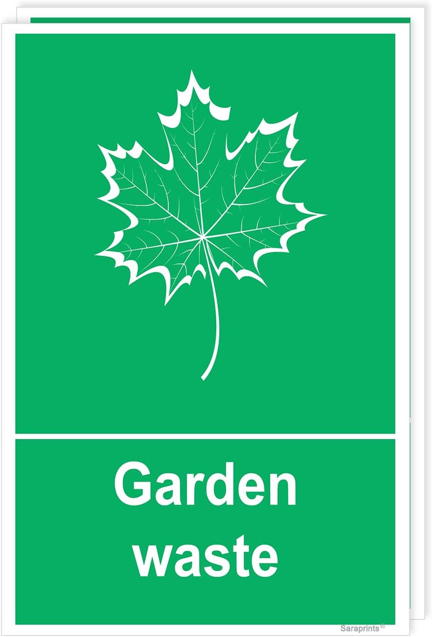 Pack of 2 Garden Signs Self Adhesive Waterproof Stickers 150mmx100mm, 150 x 100 mm - Image 3
