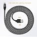 Kinps Apple MFi Certified Lightning to USB Cable 10ft/3m iPhone Charger Cord Super Long for iPhone X / 8 / 8 Plus / 7 / 7 Plus / 6S / 6S Plus / 6 / 6 Plus / SE, iPad Pro / Air / Mini (Nylon-Black)
