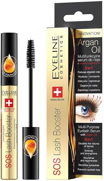Eveline Cosmetics Sos Lash Booster 5 in 1 Lash Serum Argan Oil