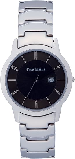 Amazon ピエール ラニエ Pierre Lannier 腕時計 エクストラフラット メタル ブラック P070f331 メンズ 正規輸入品 メンズ腕時計 腕時計 通販