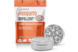ANEWNICE Mosquito Repellent,Natural Mosquito Repellent Outdoor Patio for Home/Camping/Travel/Car- 2 Packs