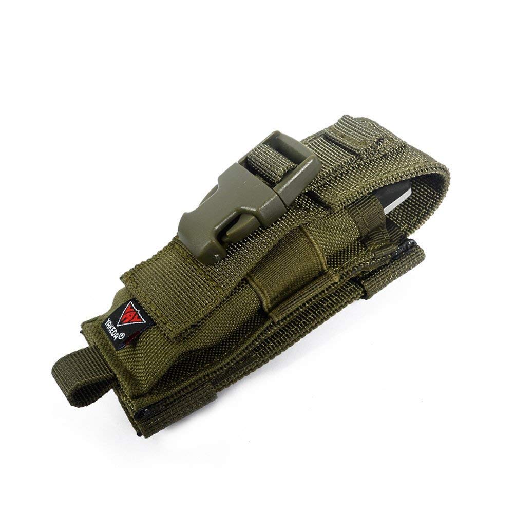 vAv YAKEDA Tactical Molle Single Pistol Mag Pouch1000D Nylon Carry All Folding Knife Belt Sheath