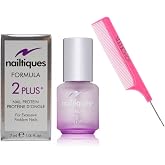 yper N𝐚iltiqu𝐞𝐬 Formula 2 PLUS Nail Protein Treatment - Nail Strengthener for Excess Problem Nails (w/SIeekshop Pink Comb) (FORMULA 2 PLUS (1/4 oz | 0.25 oz))