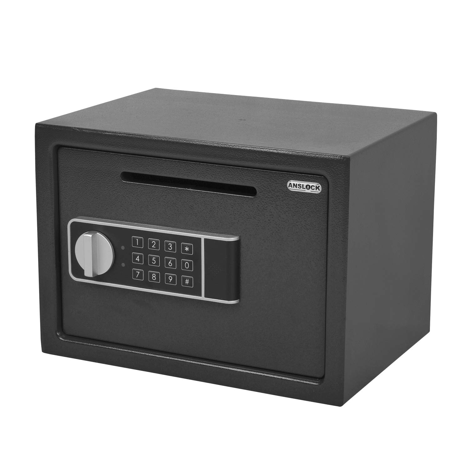 ANSLOCK Drop Slot Safes Depository Safe, Security Keypad Cabinet Safes,0.58 Cubic Ft Home Hotel security Safe Box with a Front Drop Slot for Cash, Bank Slips, Bills