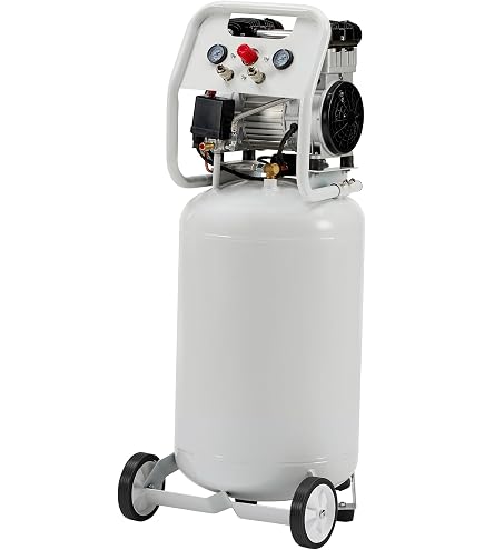 110V 2 HP 15 Amp Electric Air Compressor – 24 Gallon, Ultra Quiet Oil-Free Pump (SP-9421)