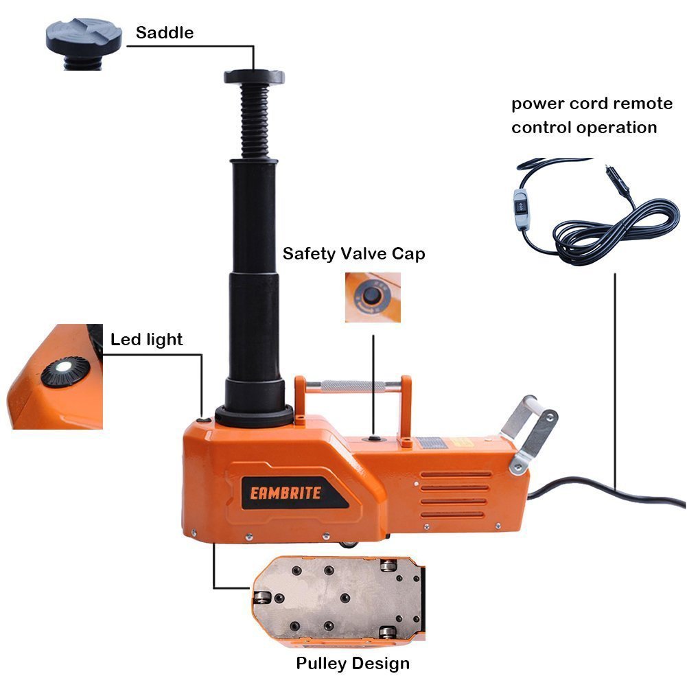 EAMBRITE 12V DC Heavy Duty 4.5 Ton（9900lb） Hydraulic Floor Jack with