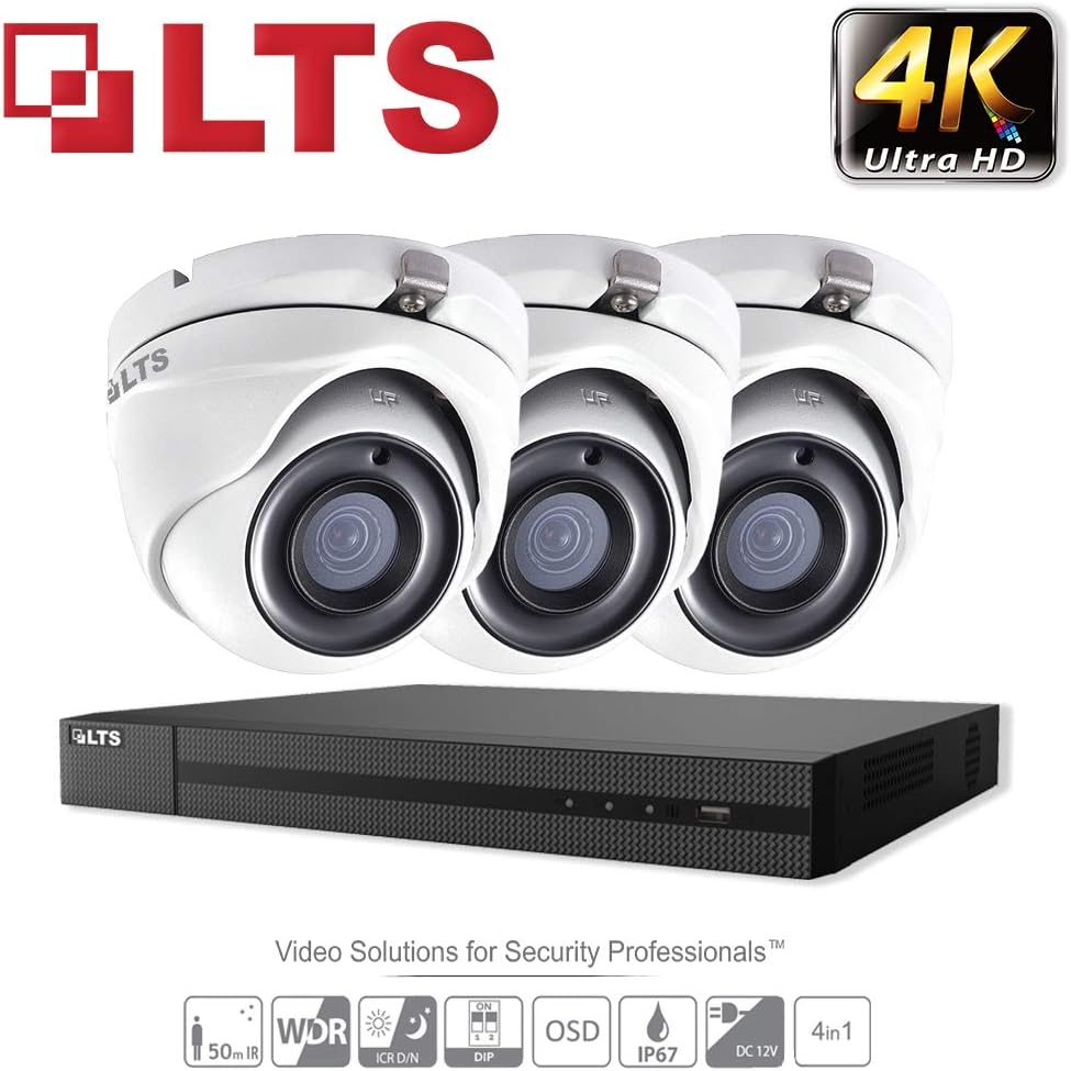 FULL HD CCTV Security System 8 CH 5MP CCTV 4K DVR Surveillance IP66 1080P Sony CMOS IMX 323 HD TVI HDMI Security System Fix Lens 3.6MM CAMERA Outdoor Home IR PROLUX DVR LTD Series Kit 1TB