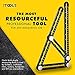 iTools Multi Angle Template Tool - Premium Aluminum Alloy Angle-izer Measuring Ruler Layout Multi-angle Tool with Metal Knobs and Bolts - Perfect for Tiling, Flooring, Brick Laying, Deck Building