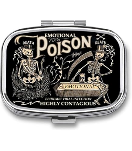Amazon.com: GYUTAE PARK Poison Pill Box Case Pillbox Holder