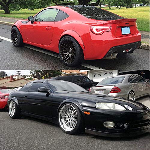 GTP 4X JDM Universal Fender Flares Wide Body Kit 2 inch (50mm) 3 inch (75mm) Over Wheel Arch Extension Set Front & Rear