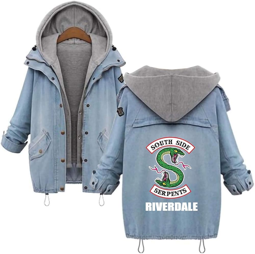 Riverdale Pullover Casual Salvaje clásicas de la Capa Suelta Camisa con Mangas Larga con Capucha Riverdale Pullover Casual Salvaje clásicas de la Capa Suelta Camisa con Mangas Larga con Capucha