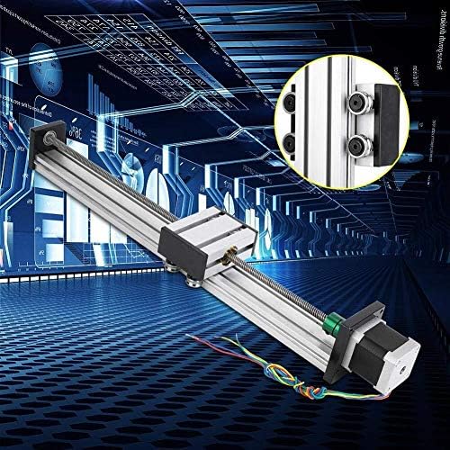 Zuqiee リニアガイドレール0ミリメートル 400ミリメートル 最安値に挑戦 表とnema17スライディング0808ボールねじ ロングステージアクチュエータ42ステッピングモータ