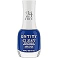 Entity Clean Azure of Myself Breathable Nail Lacquer, 0.5 oz, Vegan and Cruelty Free Nail Polish with Added Biotin, Halal Fingernail Polish, Dark Blue Nail Polish